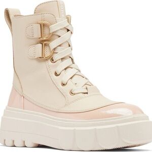 Sorel Caribou X Boot Lace Waterproof Boots Bleached Ceramic Chalk Size 7 1/2 NWT